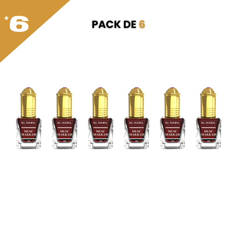 el Nabil - Musc Makkah - Parfum Concentré Sans Alcool 12*5ml