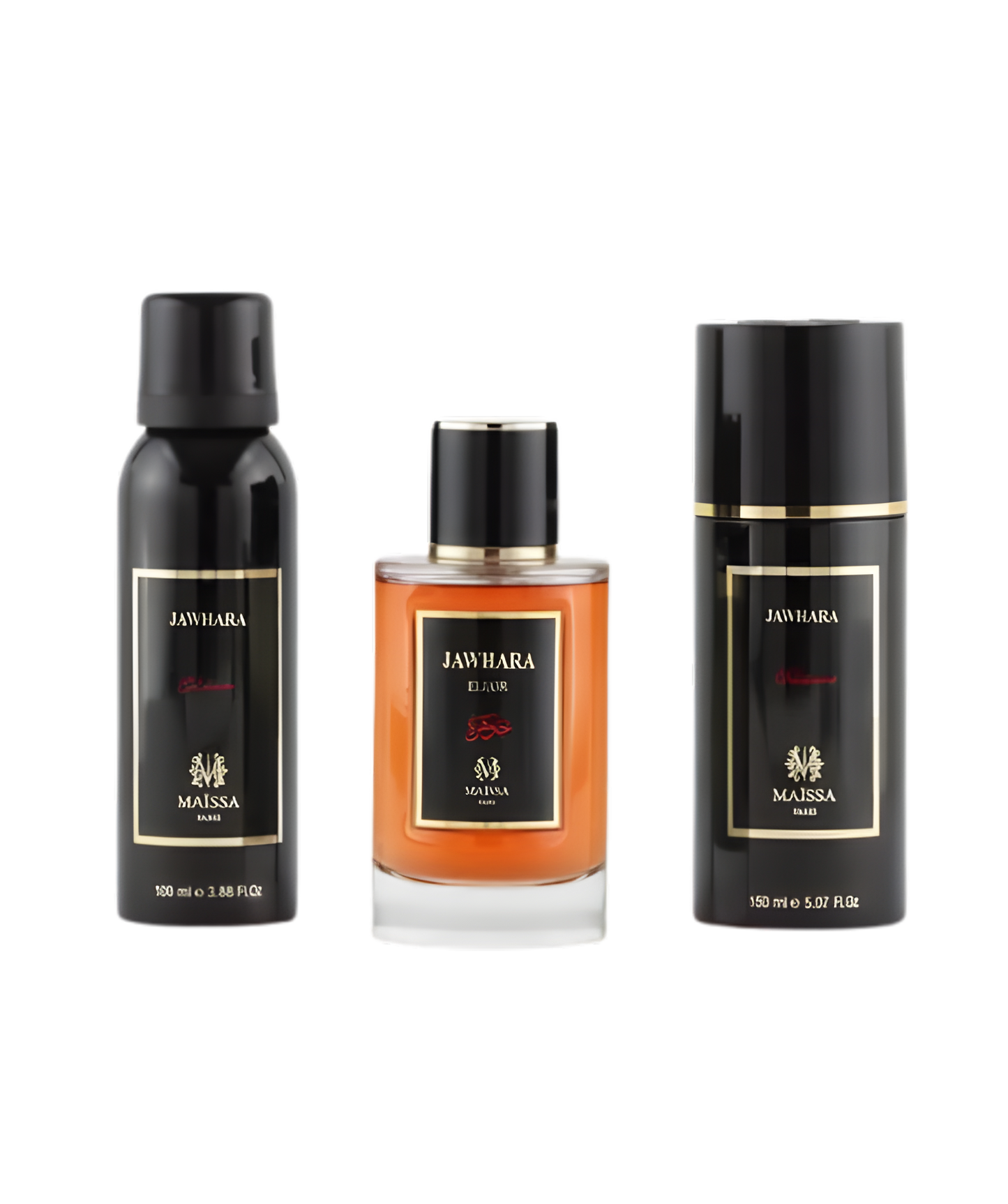 Maissa - Coffret Jawhara Elixir Eau de Parfum 100ml + Déo 150ml +Gel Douche 150ml