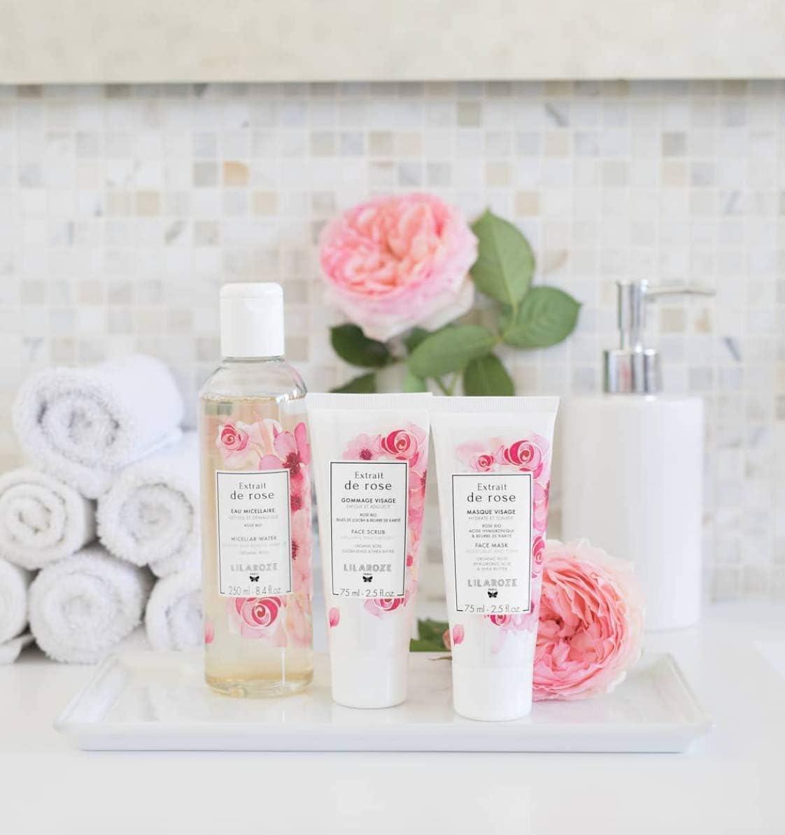 Lilaroze Paris - Gommage Visage Extrait de Rose Exfolie et Adoucit