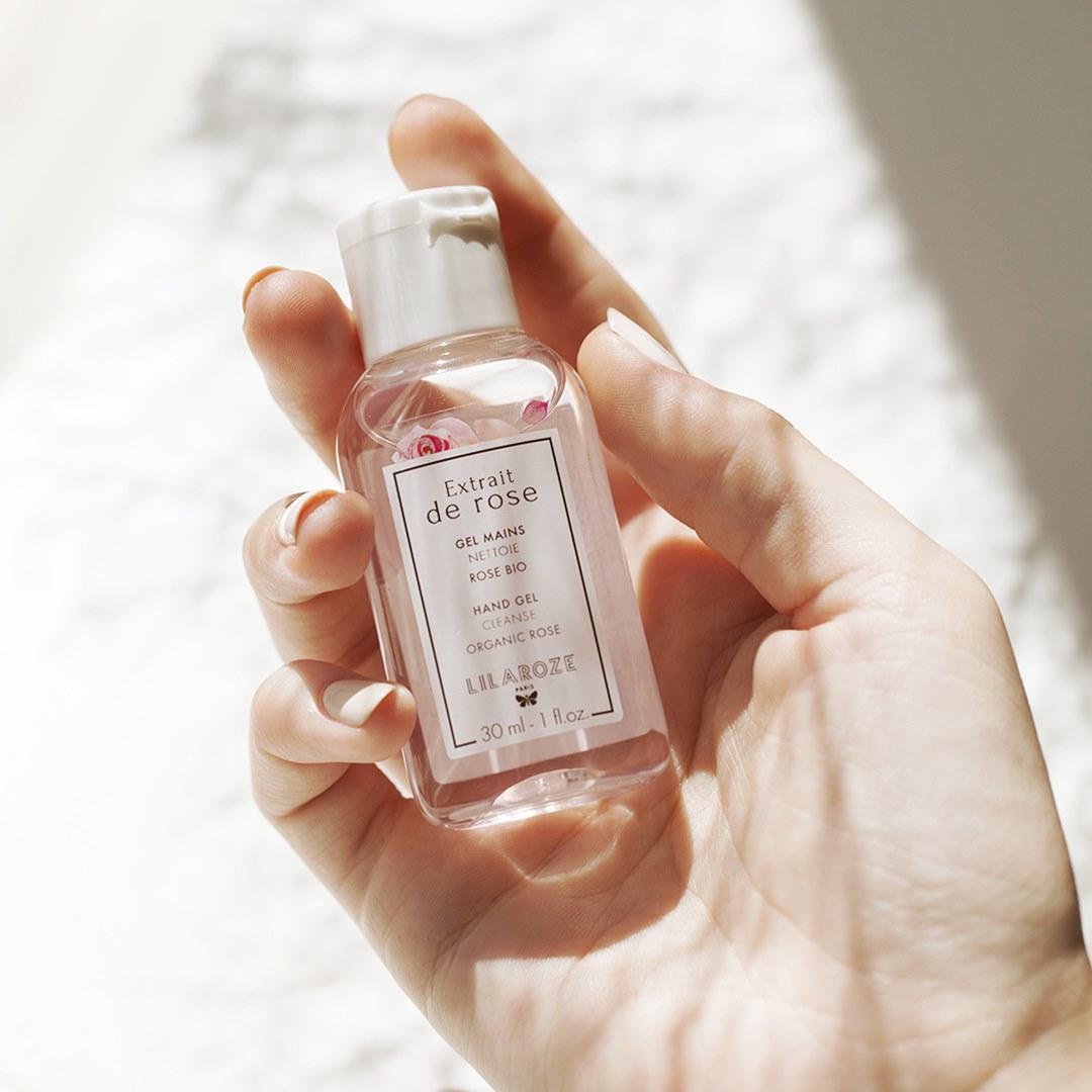Lilaroze Paris - Gel Mains Nettoyant Extrait de Rose