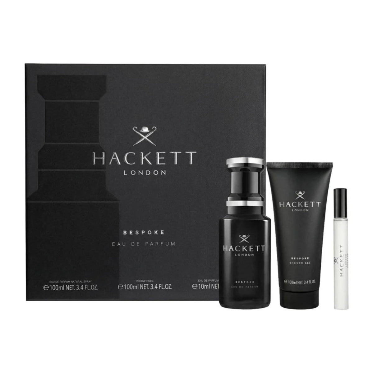 Hackett - Bespoke - Eau de Parfum 100 ml + gel douch 100 ml + EDP 10 Ml