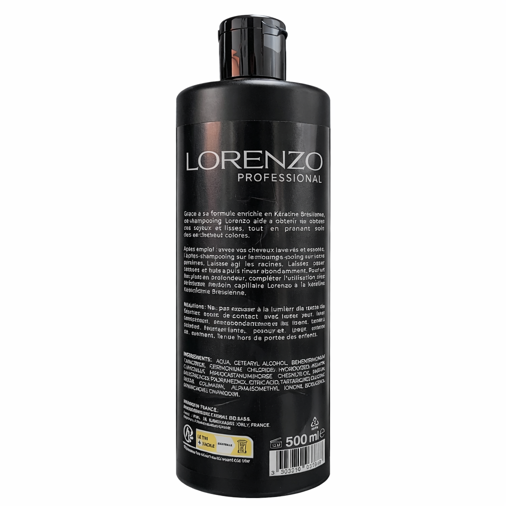 Lorenzo Professional - Kératine Bresilienne - Après-Shampooing Cheveux Ondulés