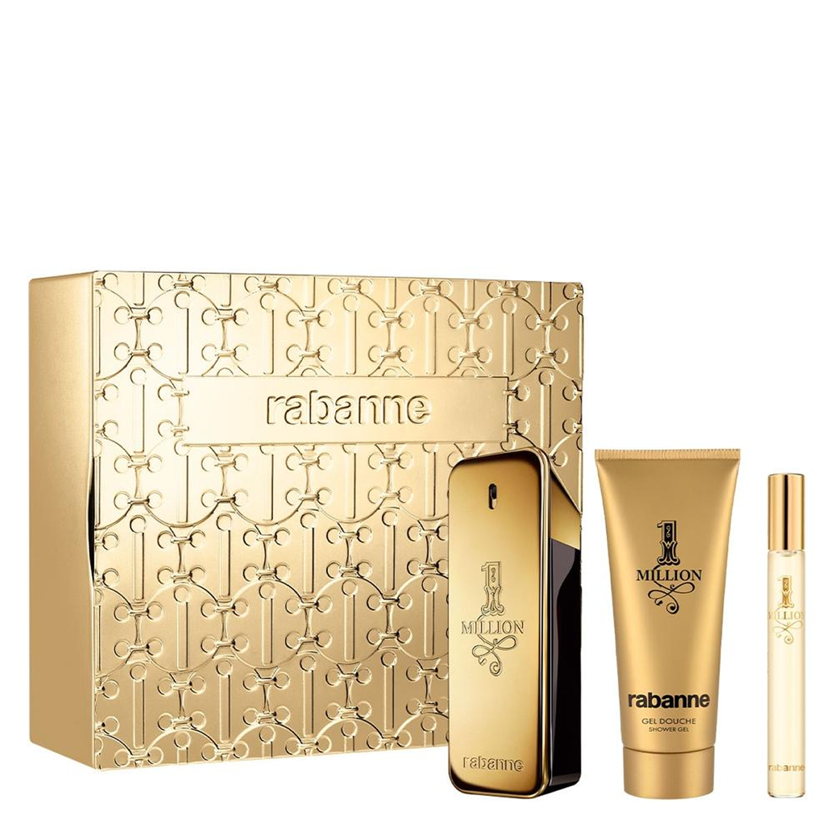 Paco Rabanne - 1million - Eau de Toilette 100ml + Gel Douche 100ml + Edt 10ml
