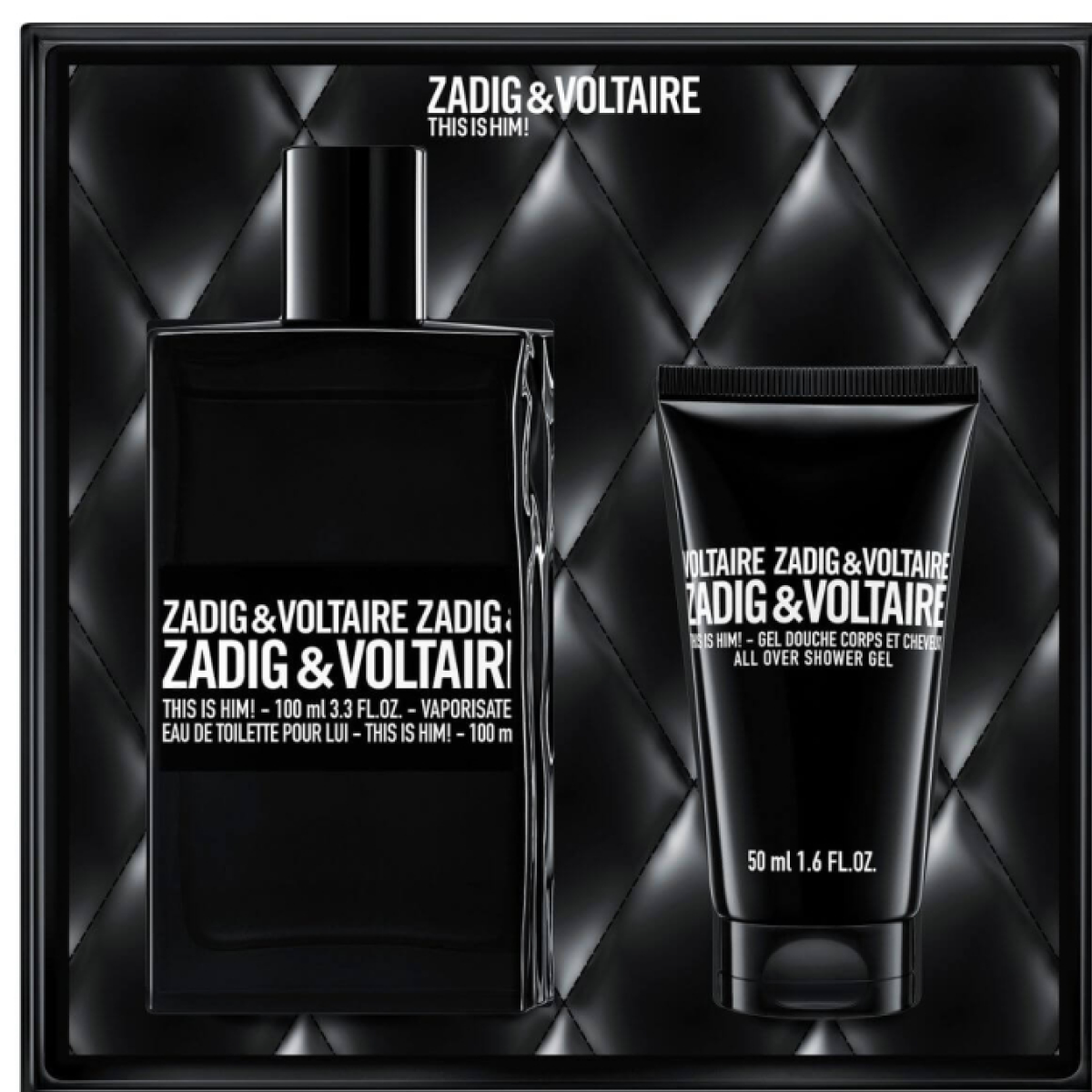 Zadig & Voltaire - This Is Him! - Coffret pour homme Eau de Toilette 50 ml + Gel Douche 50 ml