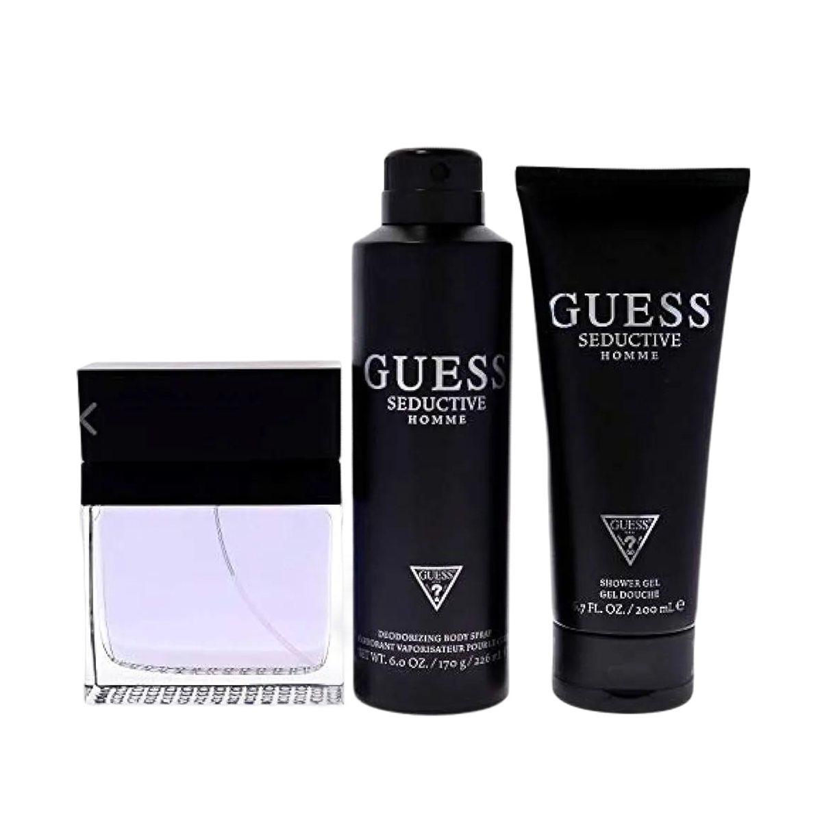 Guess - Seductive homme - Coffret pour homme - Déodorant 226ml + Eau de Toilette 100ml + Gel Douche 200ml