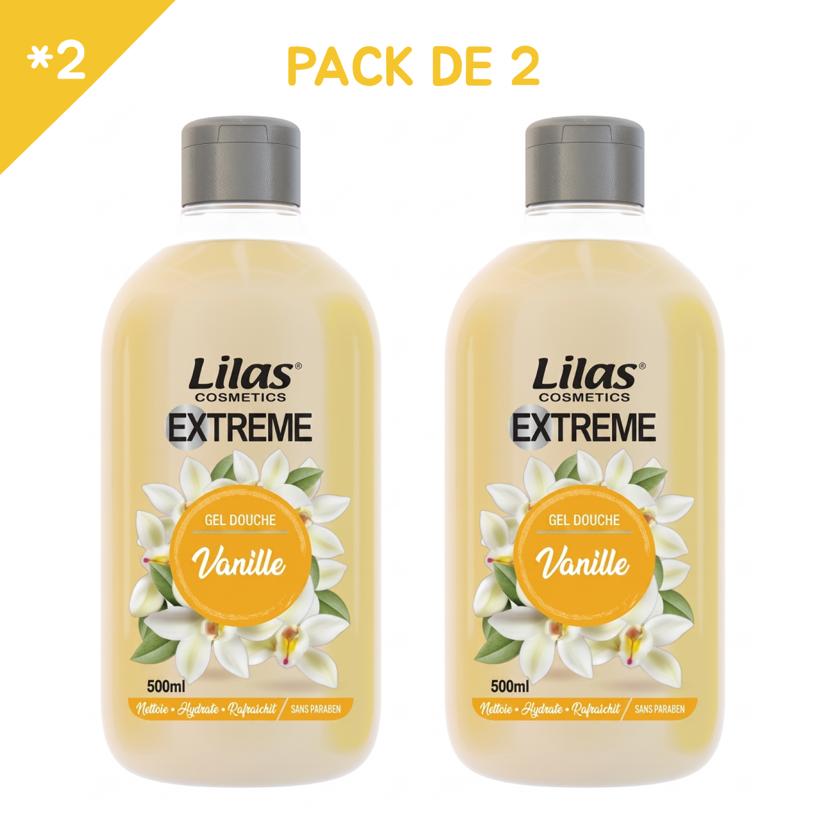 Lilas - Vanille - Gel Douche Extreme