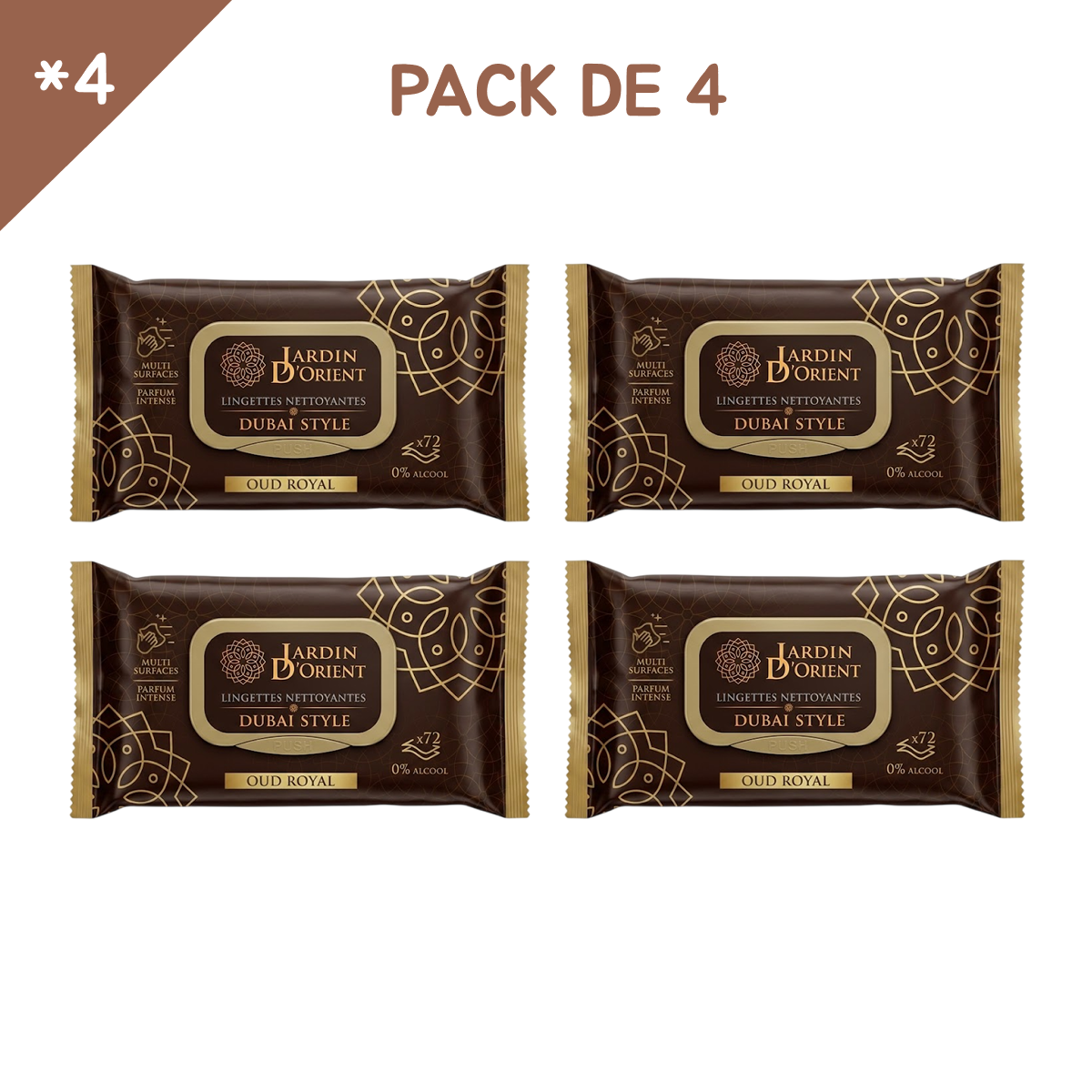 Jardin d'Orient - Oud Royal - Lingettes Nettoyantes
