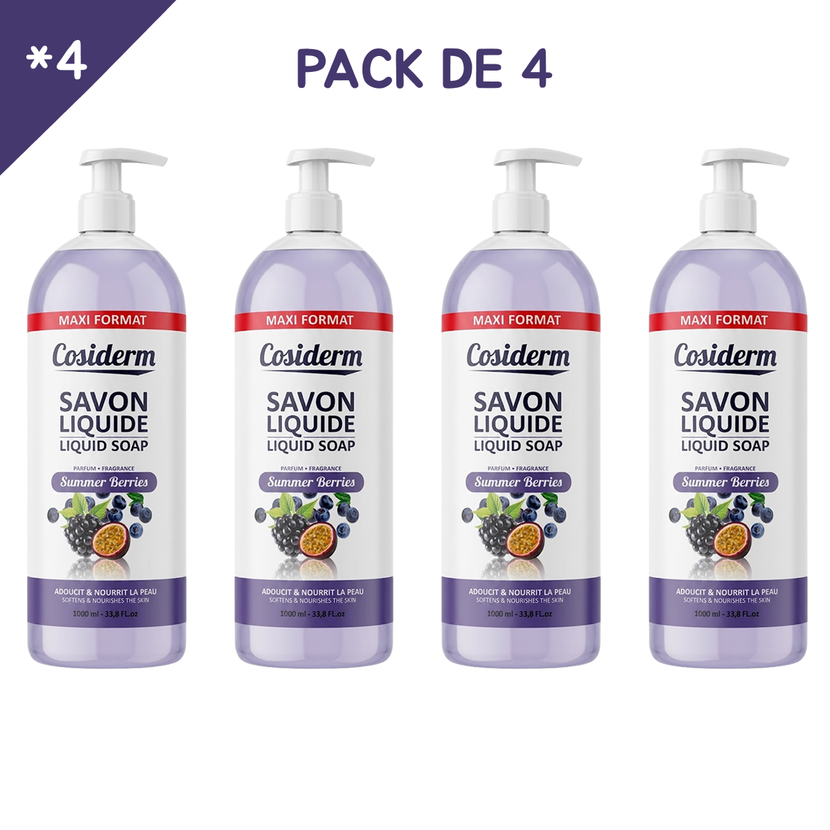 Cosiderm - Summer Berries - Savon Liquide Maxi Format