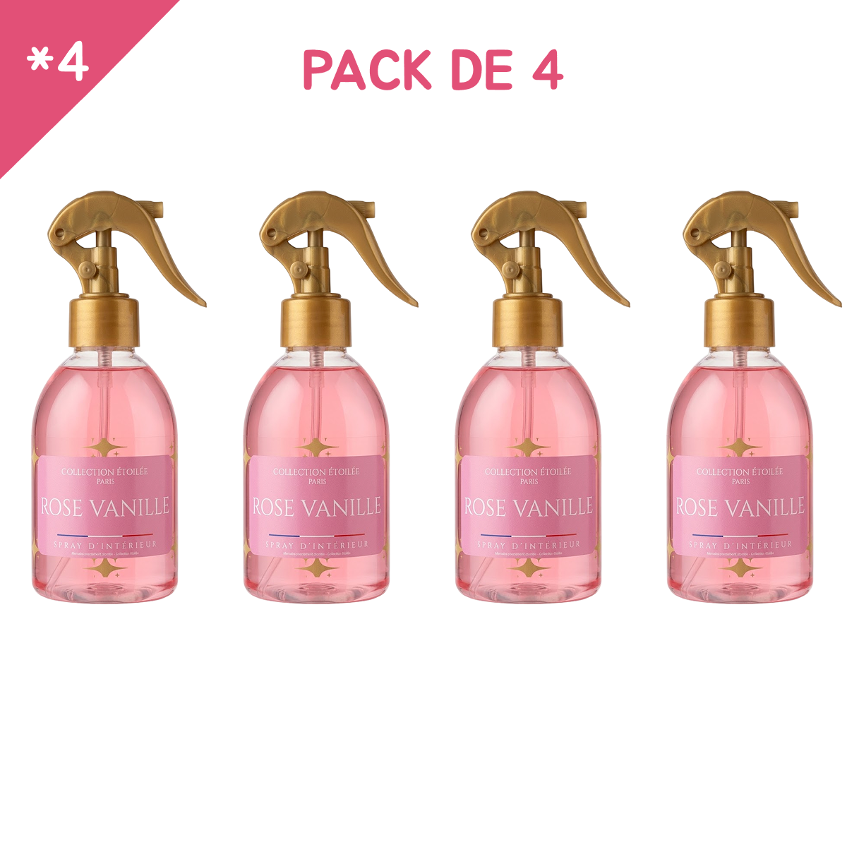 Collection Étoilée - Rose Vanille - Spray d'Intérieur