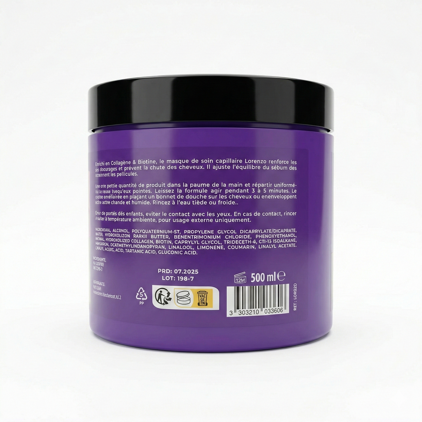 Lorenzo Professional - Masque Capillaire Botine et Collagène