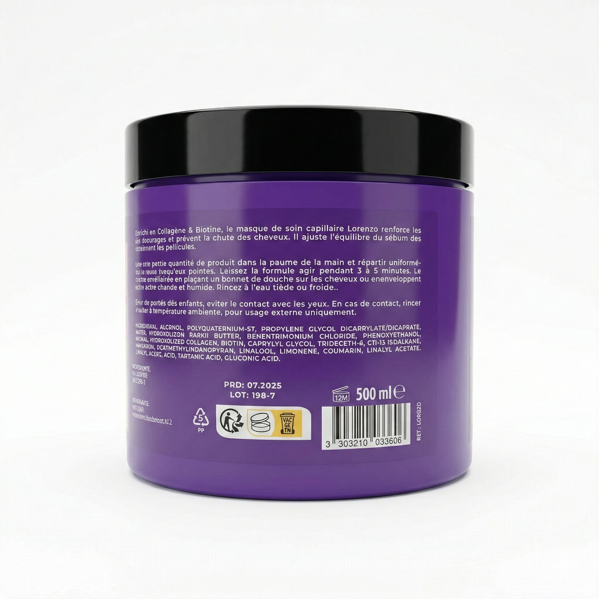 Lorenzo Professional - Masque Capillaire Botine et Collagène