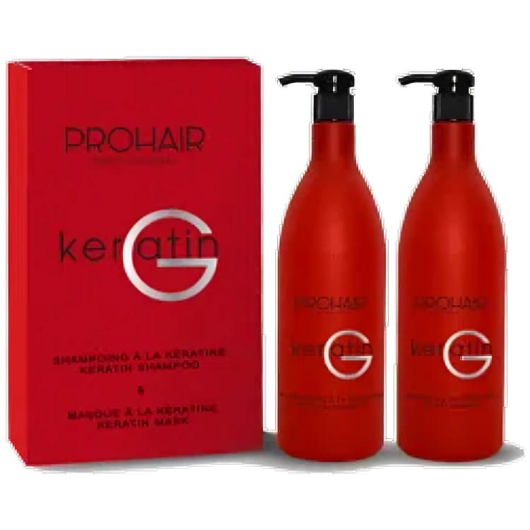 Prohair - Keratin G - Shampoing 1000ml + Masque 1000ml