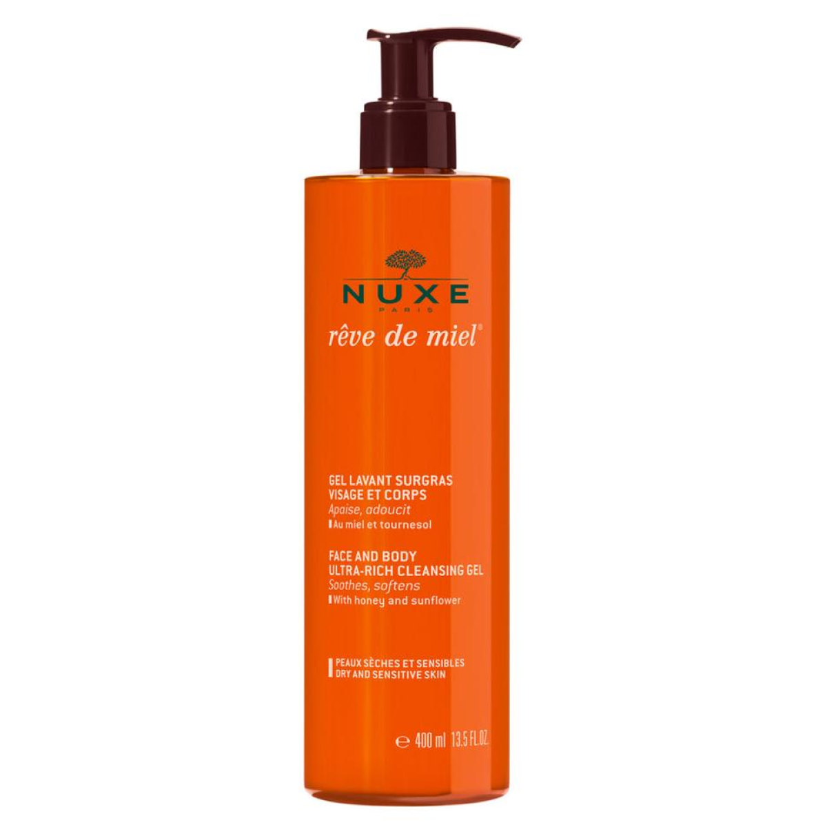 Nuxe - Rêve de Miel Gel Lavant Surgras Peaux Sèches et Sensibles