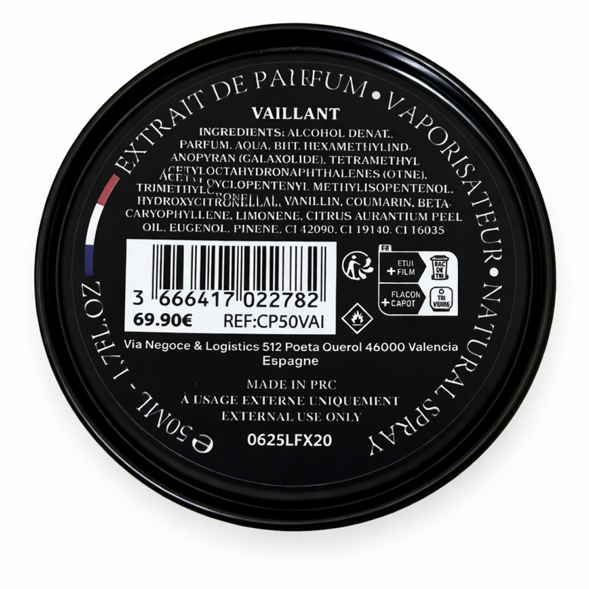 Collection Privée- Vaillant - Extrait de Parfum