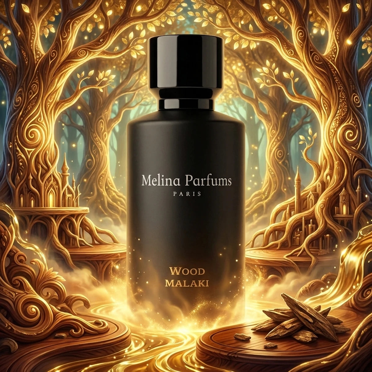 Melina Parfums - Wood Malaki Édition L’Obsidienne - Extrait de Parfum Mixte