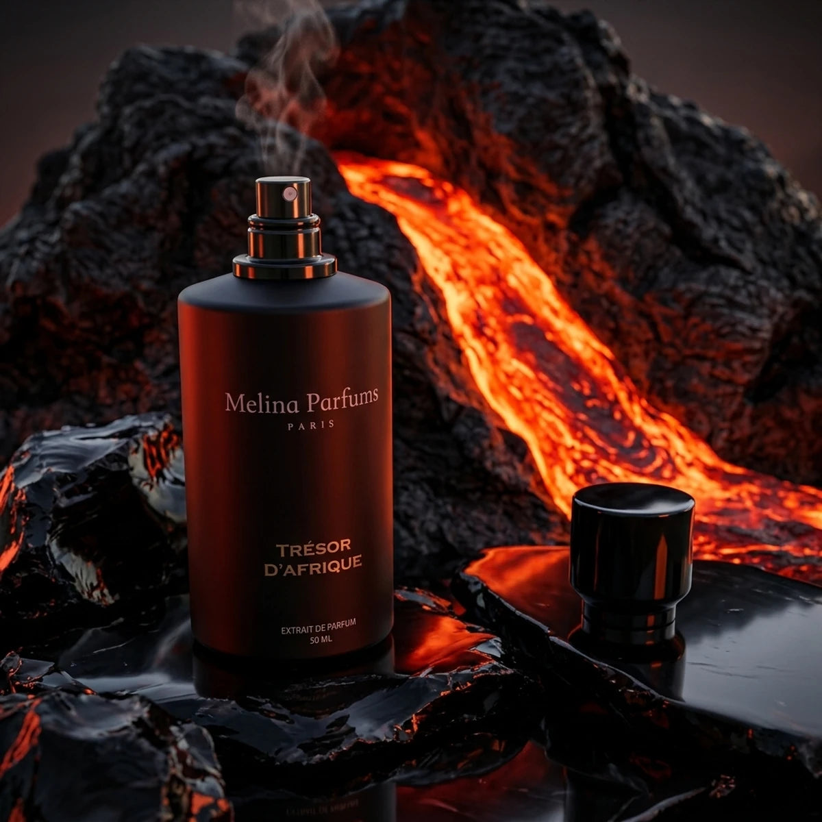 Melina Parfums - Trésor D'afrique Édition L’Obsidienne - Extrait de Parfum pour homme