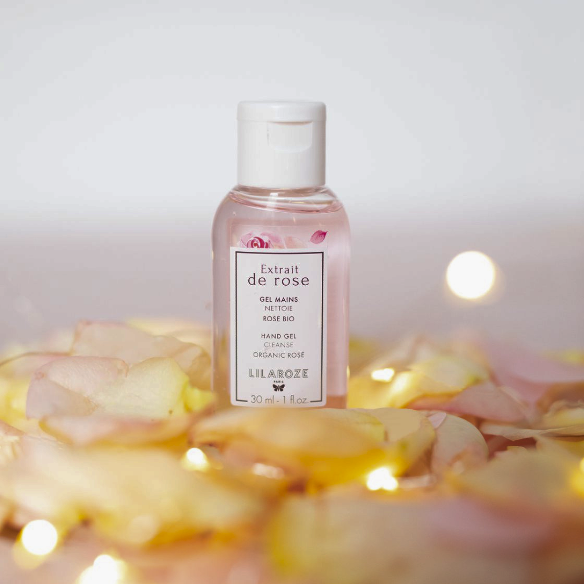 Lilaroze Paris - Gel Mains Nettoyant Extrait de Rose