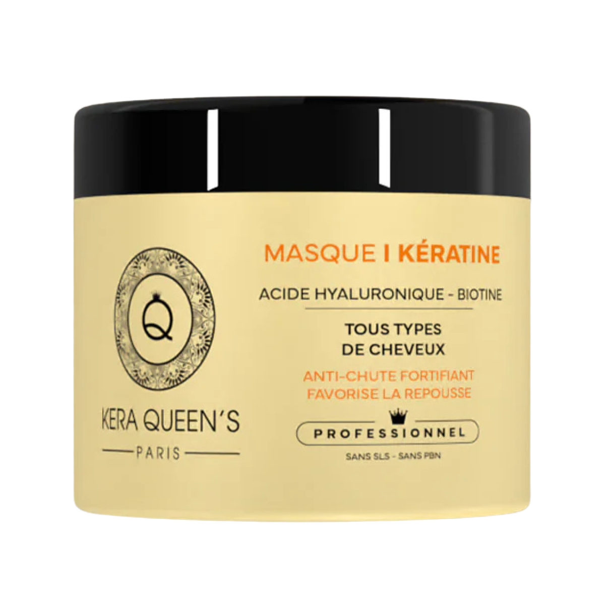 Kera Queen's - Masque Kératine Acide Hyaluronique-Biotine