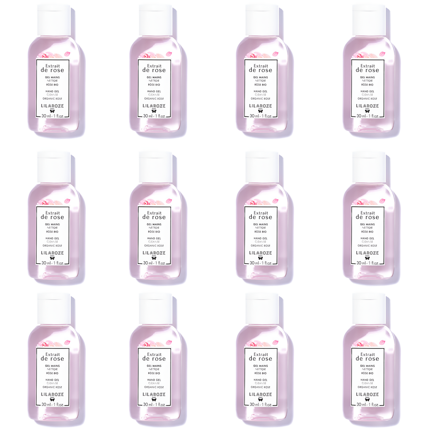 Lilaroze Paris - Gel Mains Nettoyant Extrait de Rose