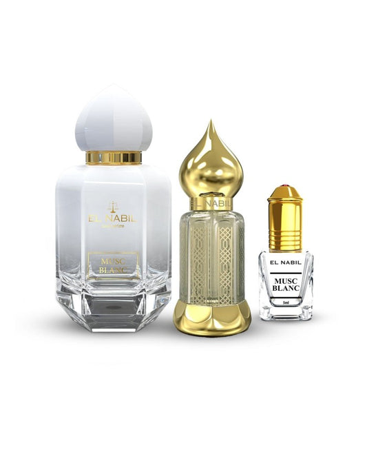 El Nabil - Musc Blanc - Coffret Prestige 65ml + 12ml Parfum +5ml