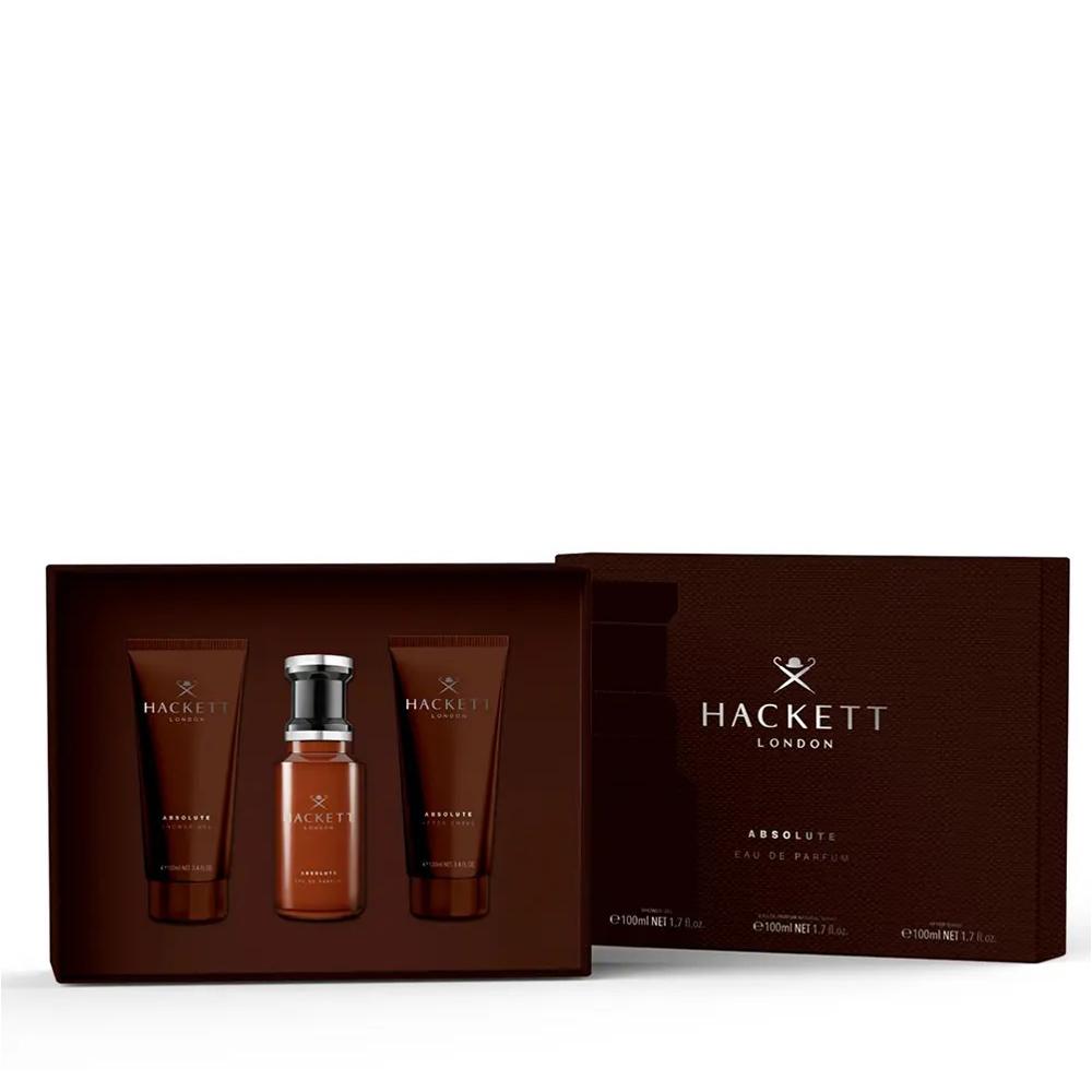 Hackett - Absolute - Coffret Parfum 100ml + Gel Douche 100ml + Gel Douche 100ml
