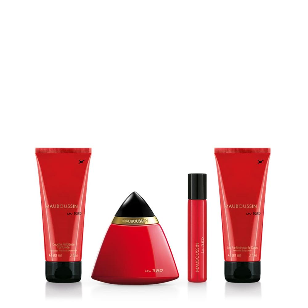 Mauboussin - In Red Parfum 100ml + Parfum 20ml + Lait 50ml + Gel Douche 50ml