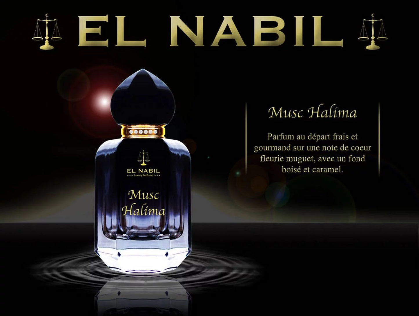 Parfums Musc Halima de la marque El Nabil mixte 65 ml