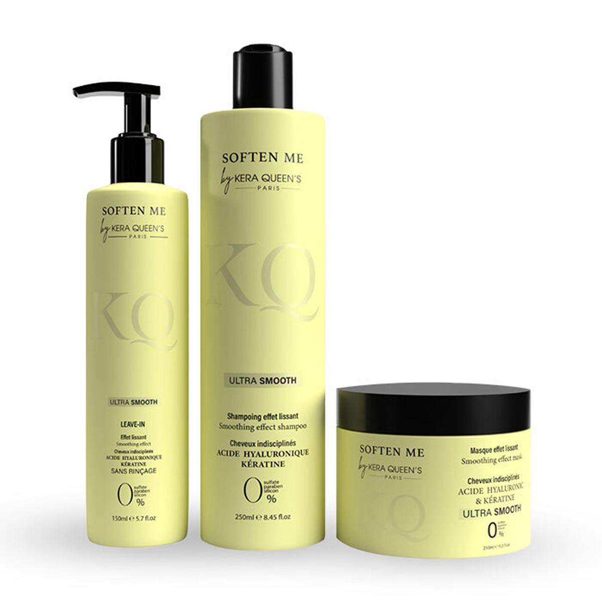 Kera Queen's - Gamme Trio Ultra Smooth - Soften Me, Sans Sulfate & Sans Parabène