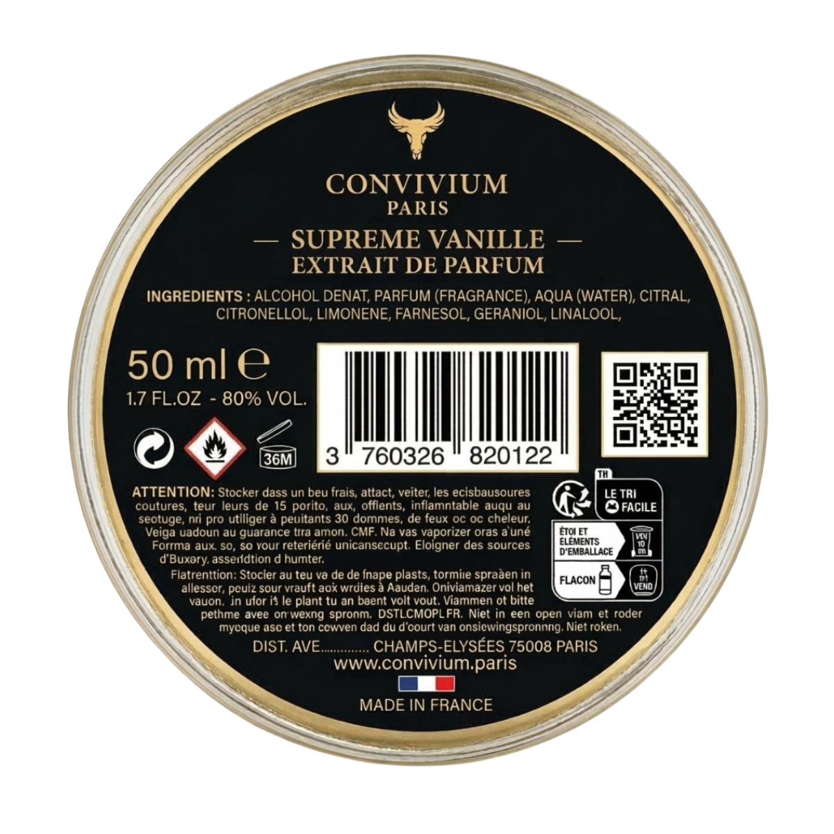 Convivium Paris - Elysium - Extrait de Parfum Mixte