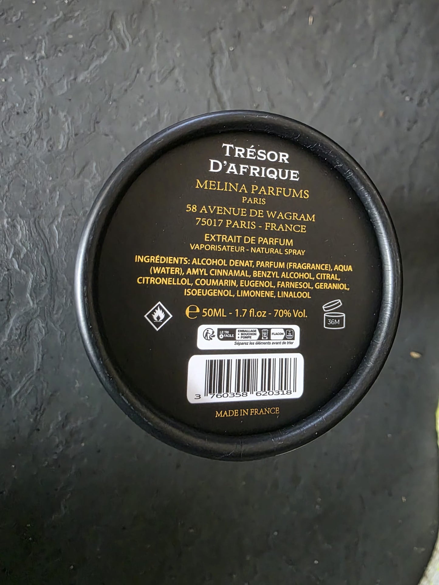 Melina Parfums - Trésor D'afrique - Extrait de Parfum pour homme