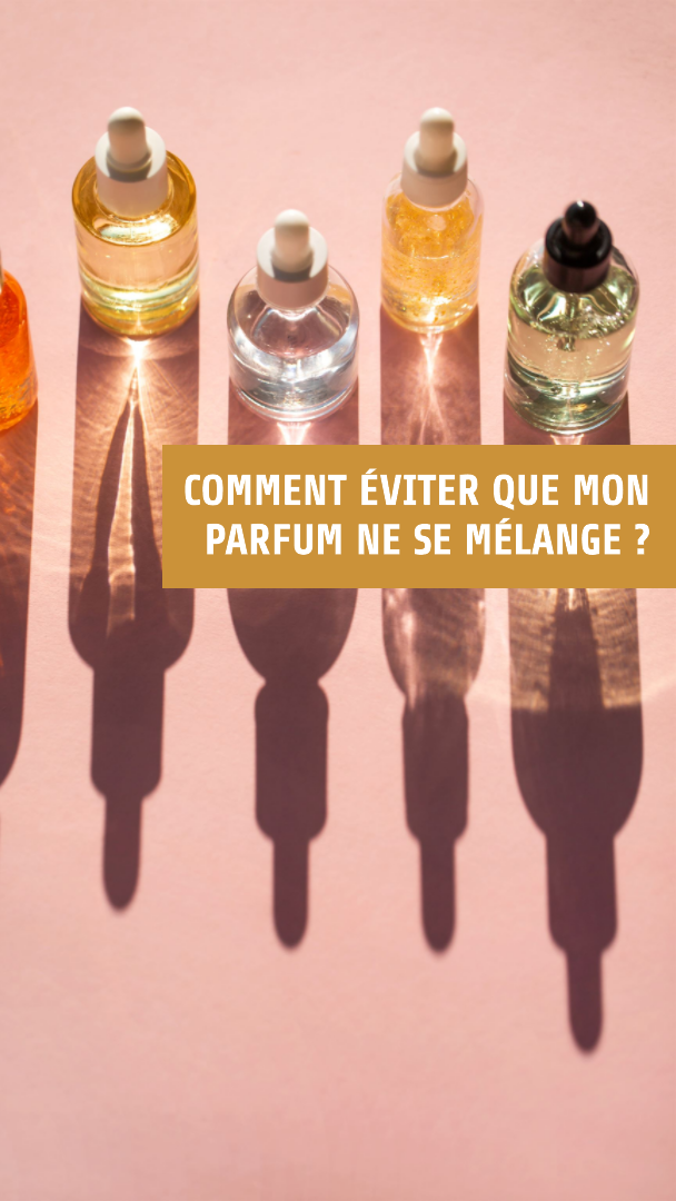 parfums et ecriture en bas