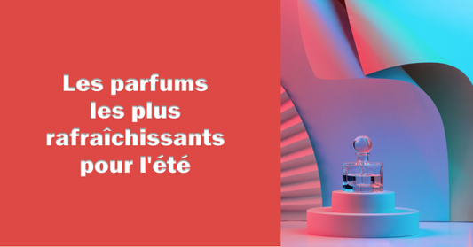 ecriture devant un parfum