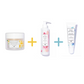 Lilaroze Paris - Pack Gommage Corps Extrait de Fleur D'oranger Bio + Lait Corps Extrait de Rose Hydrate et Apaise beurre de karité +  Baume à Lèvres Extrait de Fleur Des Alpes Miel de Tilleul Bio