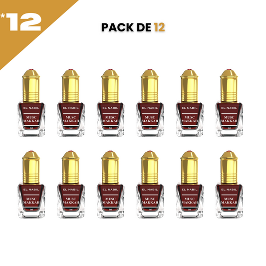 el Nabil - Musc Makkah - Parfum Concentré Sans Alcool 12*5ml