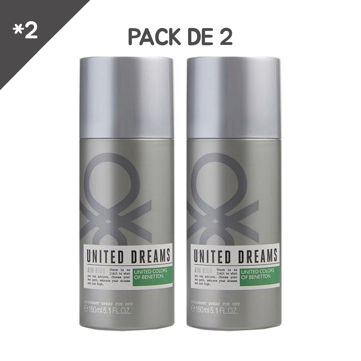 Benetton - United Dreams Aim High - Déodorant Spray pour Homme
