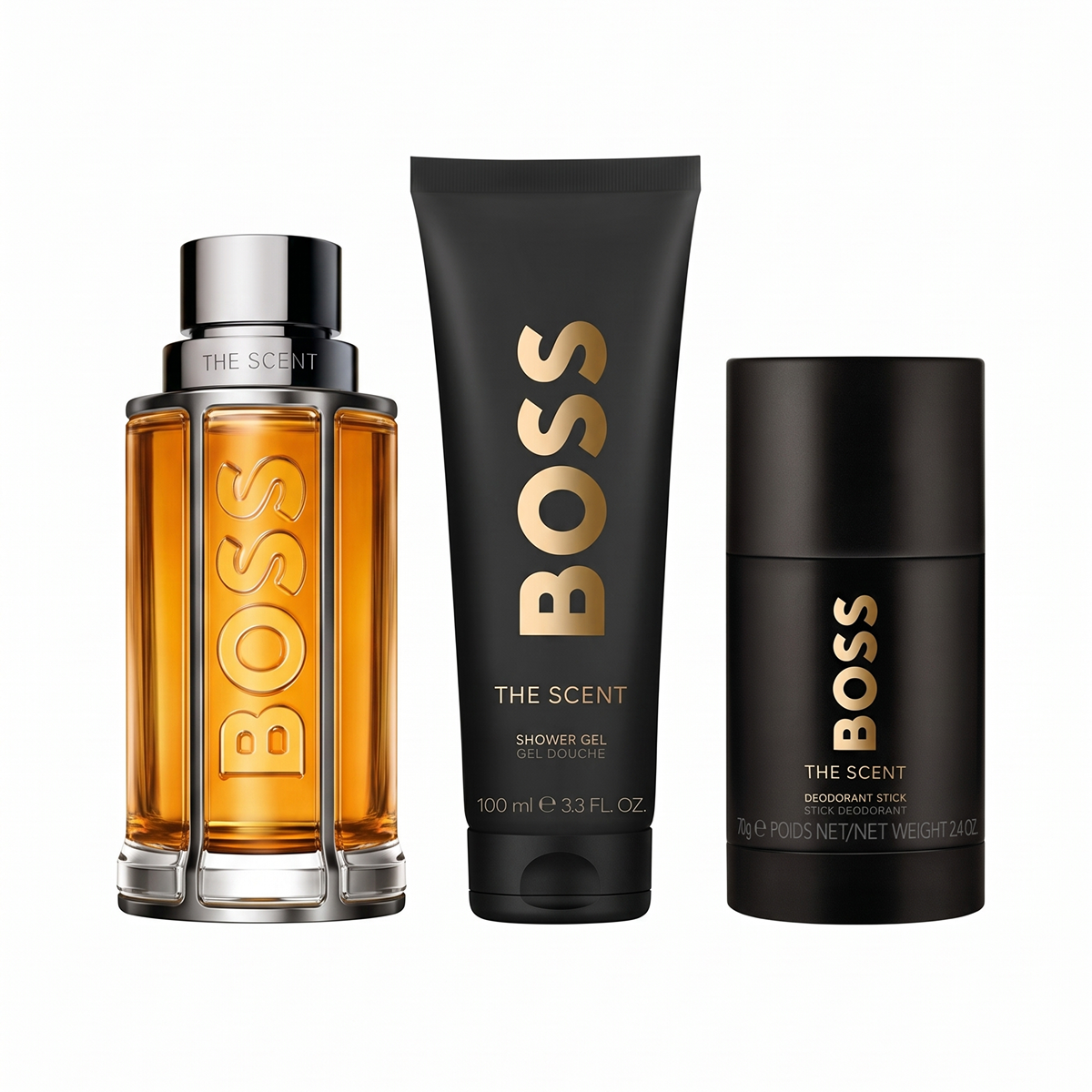 Hugo Boss - Boss The Scent - Coffret Eau de Toilette , Gel Douche et Déodorant