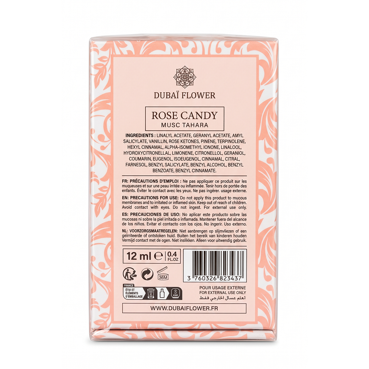 Dubaï Flower - Musc Tahara Rose Candy - Parfum Concentré