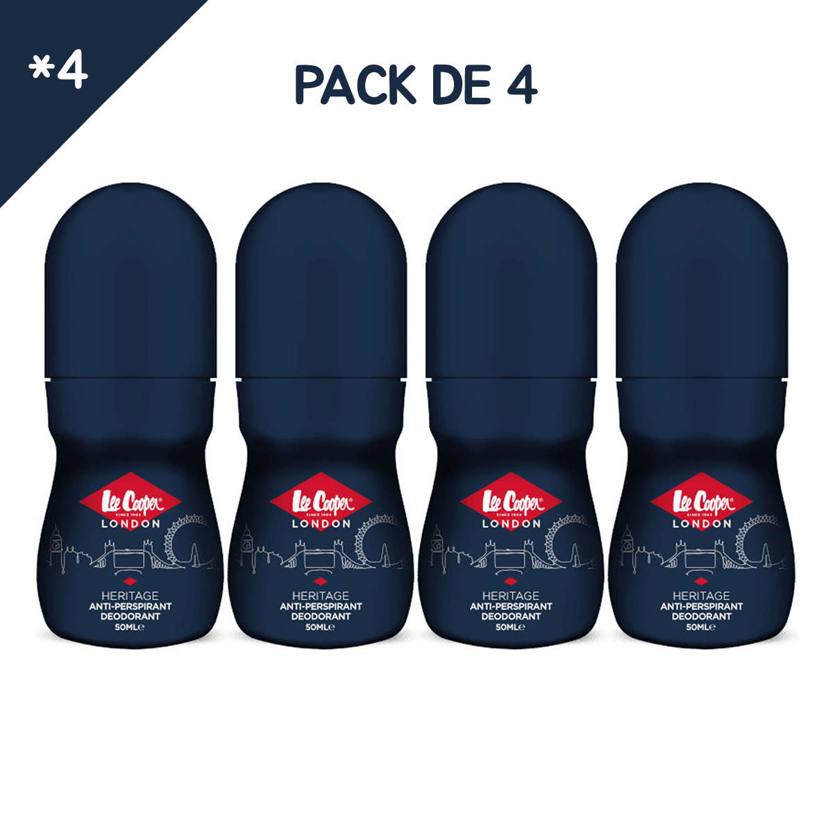 Lee Cooper - Heritage - Déodorant Roll-On Anti-Transpirant