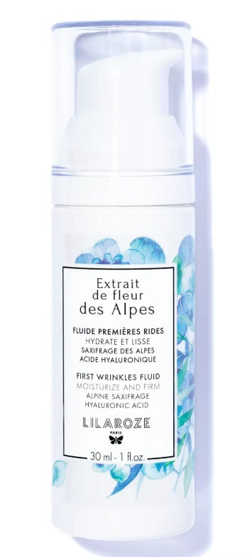 Lilaroze Paris -  Fluide Première Rides Extrait de Fleur Des Alpes Hydrate et Lisse Acide Hyaluronique