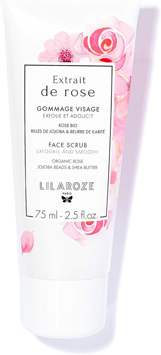 Lilaroze Paris - Gommage Visage Extrait de Rose Exfolie et Adoucit