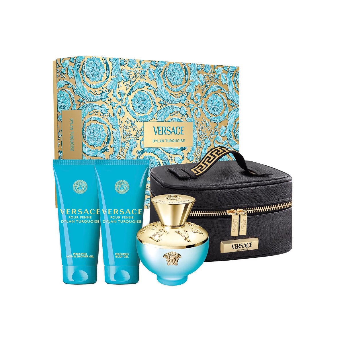 Versace - Coffret Dylan Turquoise - Sac, Gel et Trousse