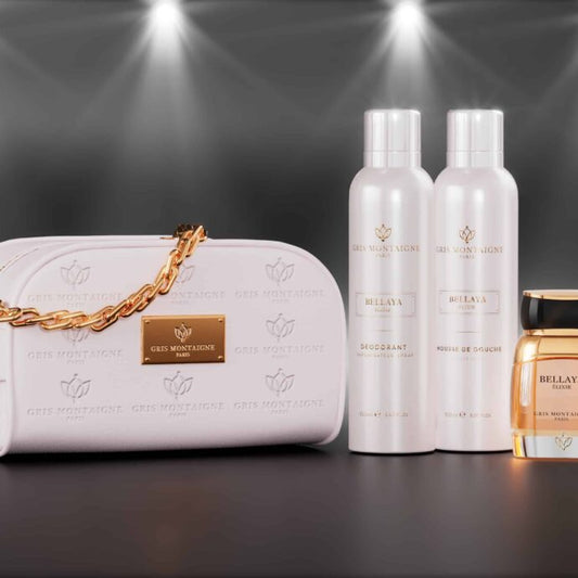 Kits de cosmétiques Trousse Bellaya Extrait de Parfum + Déo 150ml + Mousse Douche 150ml de la marque Gris Montaigne mixte 80ml