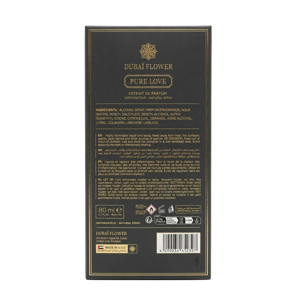 Dubaï Flower - Pure Love - Extrait de Parfum Mixte Mixte