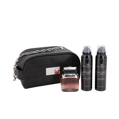 Gris Montaigne - Trousse Bois Montaigne Extrait de Parfum 80ml + Déo 150ml + Mousse Douche 150ml