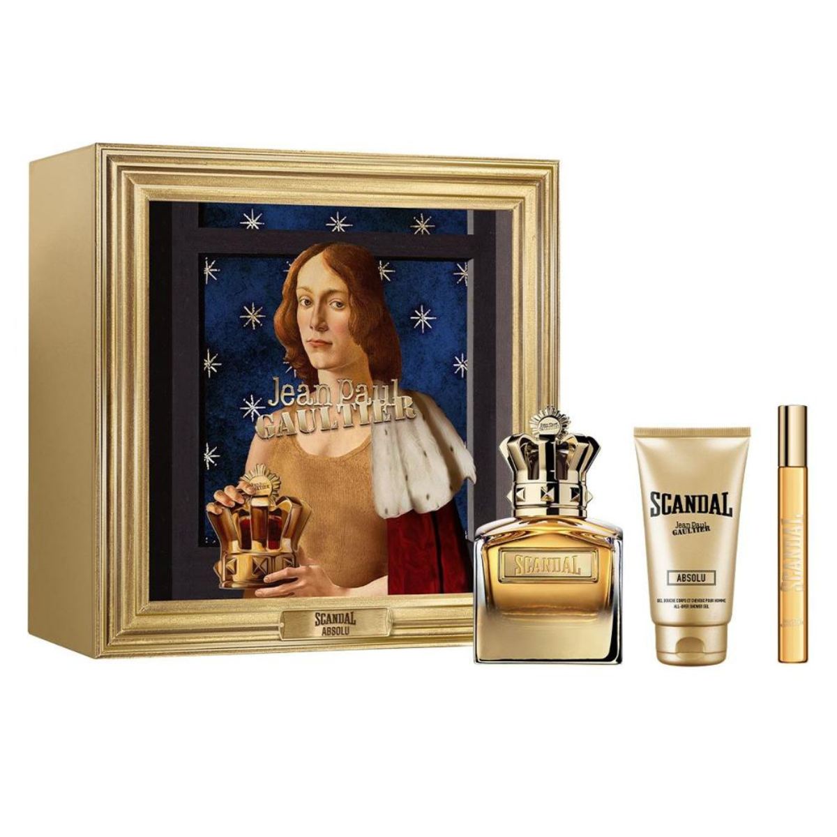 Jean Paul Gaultier - Scandal pour homme Absolu Parfum 100ml + Gel Douche 75ml + Travel 10ml