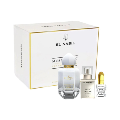 El Nabil - Musc Blanc - Coffret Prestige 65ml + 12ml Parfum +5ml