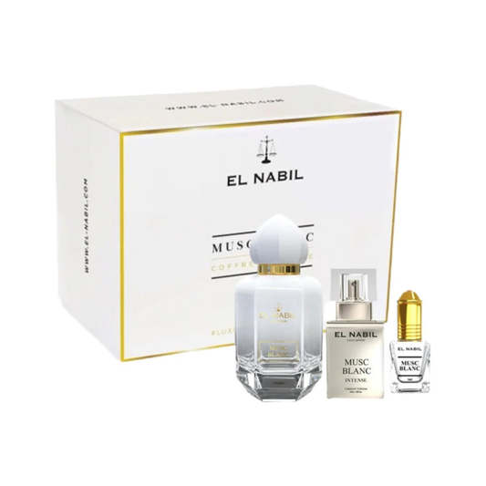 El Nabil - Musc Blanc - Coffret Prestige 65ml + 12ml Parfum +5ml