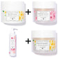 Lilaroze Paris - Pack Gommage Corps Extrait de fleurs D'oranger +  Gommage Corps Extrait de rose + Creme Corps Extrait de fleur d'Oranger  + Lait Corps Extrait de rose