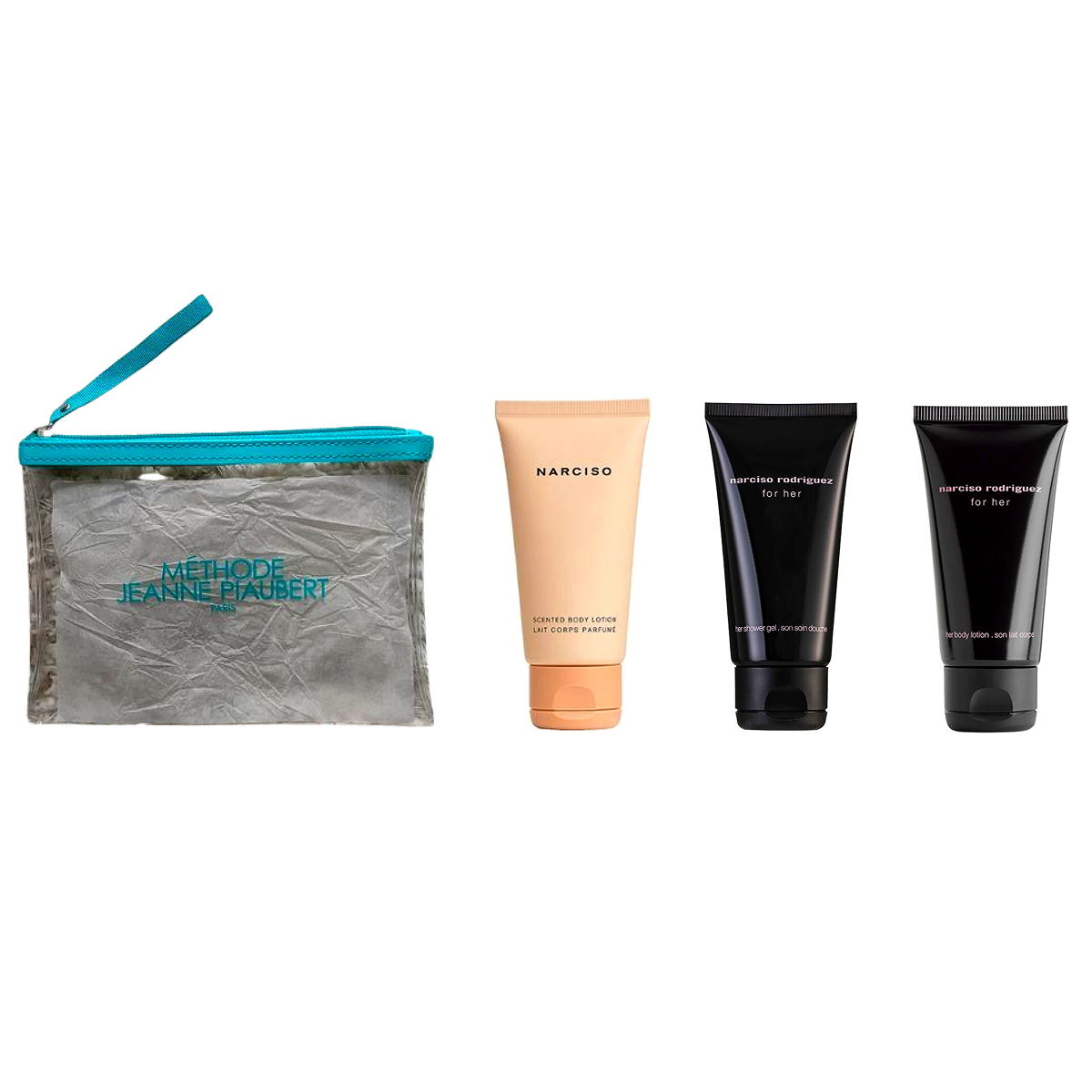 Narciso Rodriguez Lot Lait corps*2 + gel +Trousse