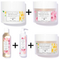 Lilaroze Paris - Pack Gommage Corps Extrait de fleurs D'oranger +  Gommage Corps Extrait de rose + Creme Corps Extrait de fleur d'Oranger  + Lait Corps Extrait de rose +   Eau Micellaire Extrait de rose